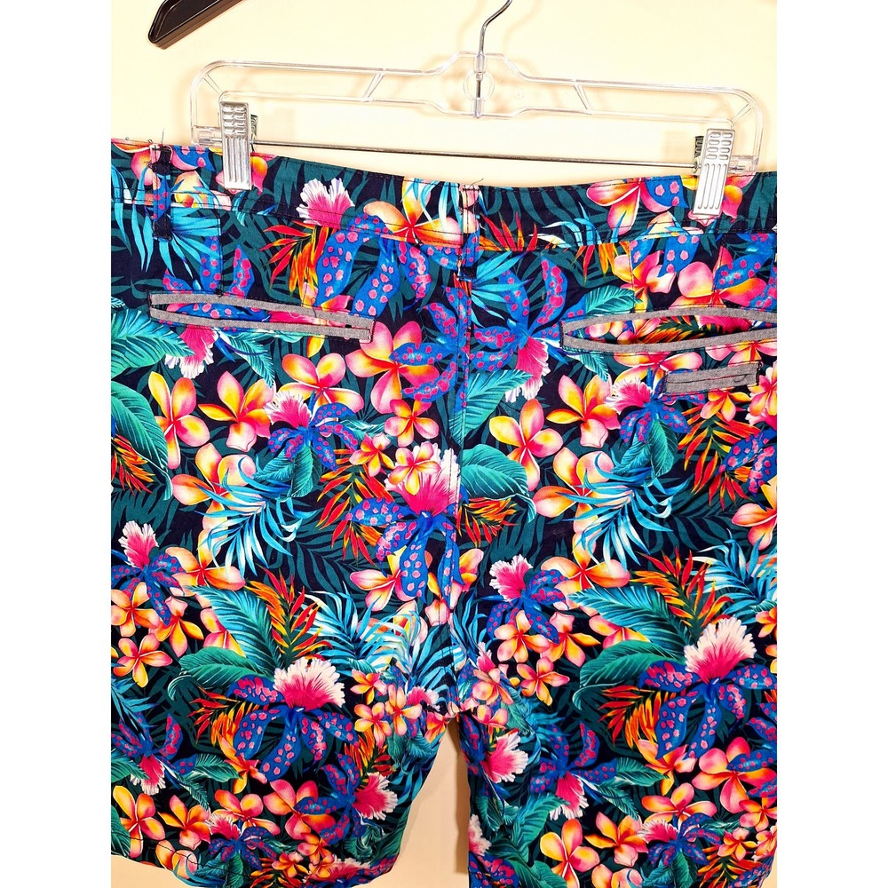 Hudson & Barrow NYC Men's Floral Chino Shorts Size 38 - Picture 6 of 7